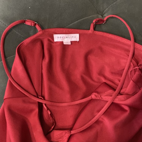 Socialite Ruby Red Bodysuit - Picture 6 of 9